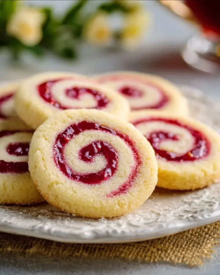 Raspberry Swirl Shortbread Cookies - Cooking Leader