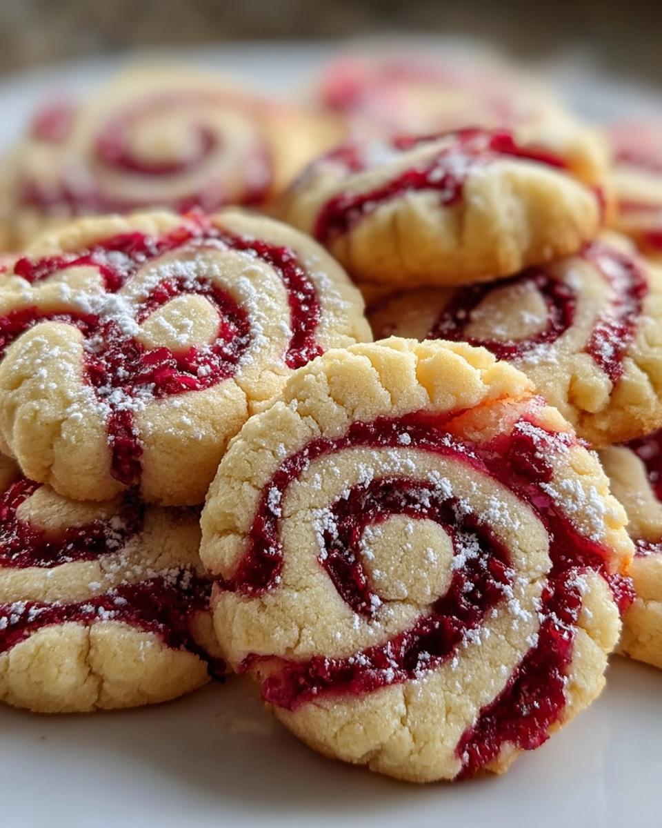 Raspberry Swirl Shortbread Cookies - detail 1