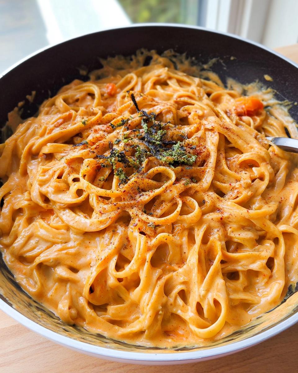 Red Pepper Alfredo Pasta - detail 2