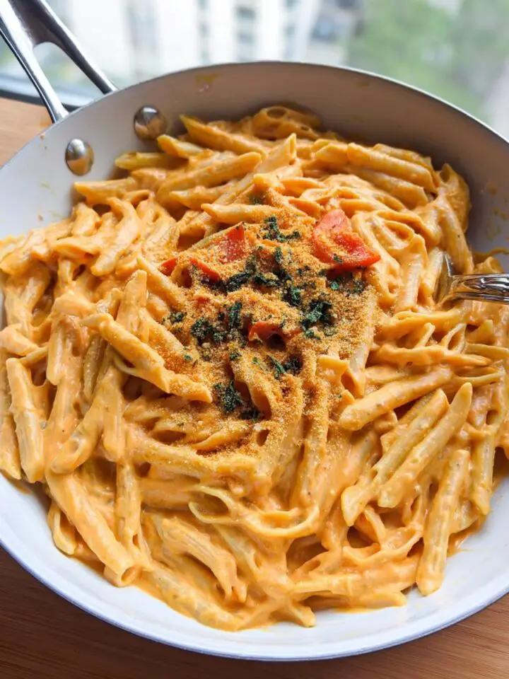 Red Pepper Alfredo Pasta