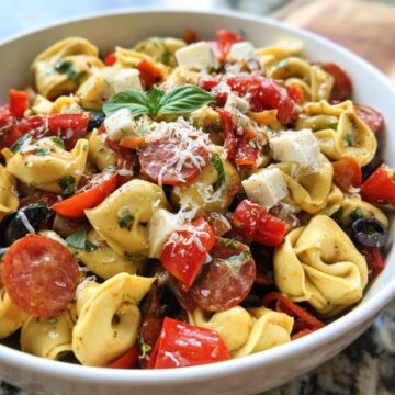 Red Pepper and Parmesan Tortellini Salad