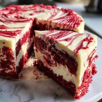 Red Velvet Cheesecake Swirl Cake