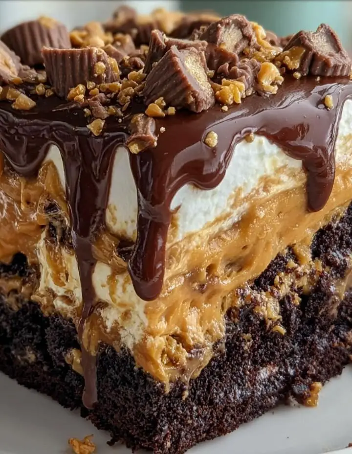 Reese’s Peanut Butter Earthquake Cake