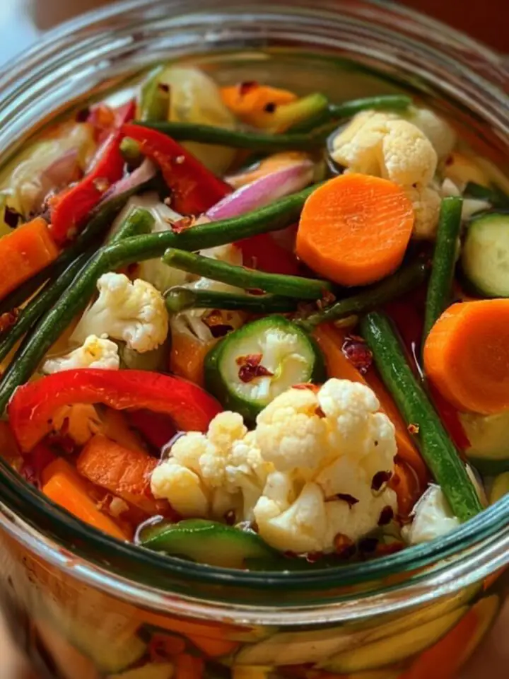 Refrigerator Pickled Vegetables