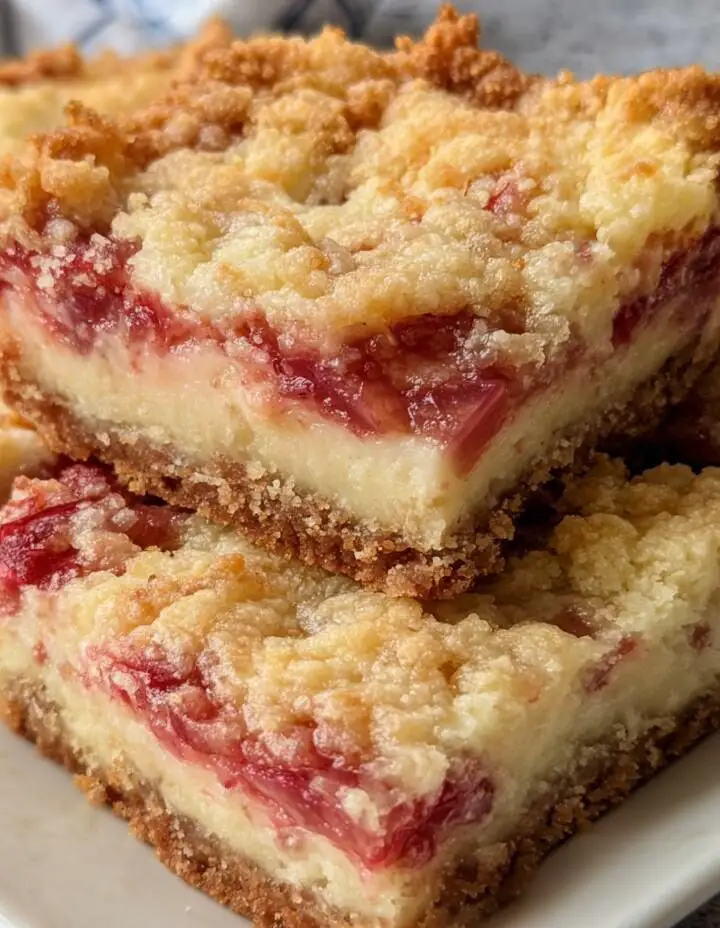 Rhubarb Cream Cheese Bars