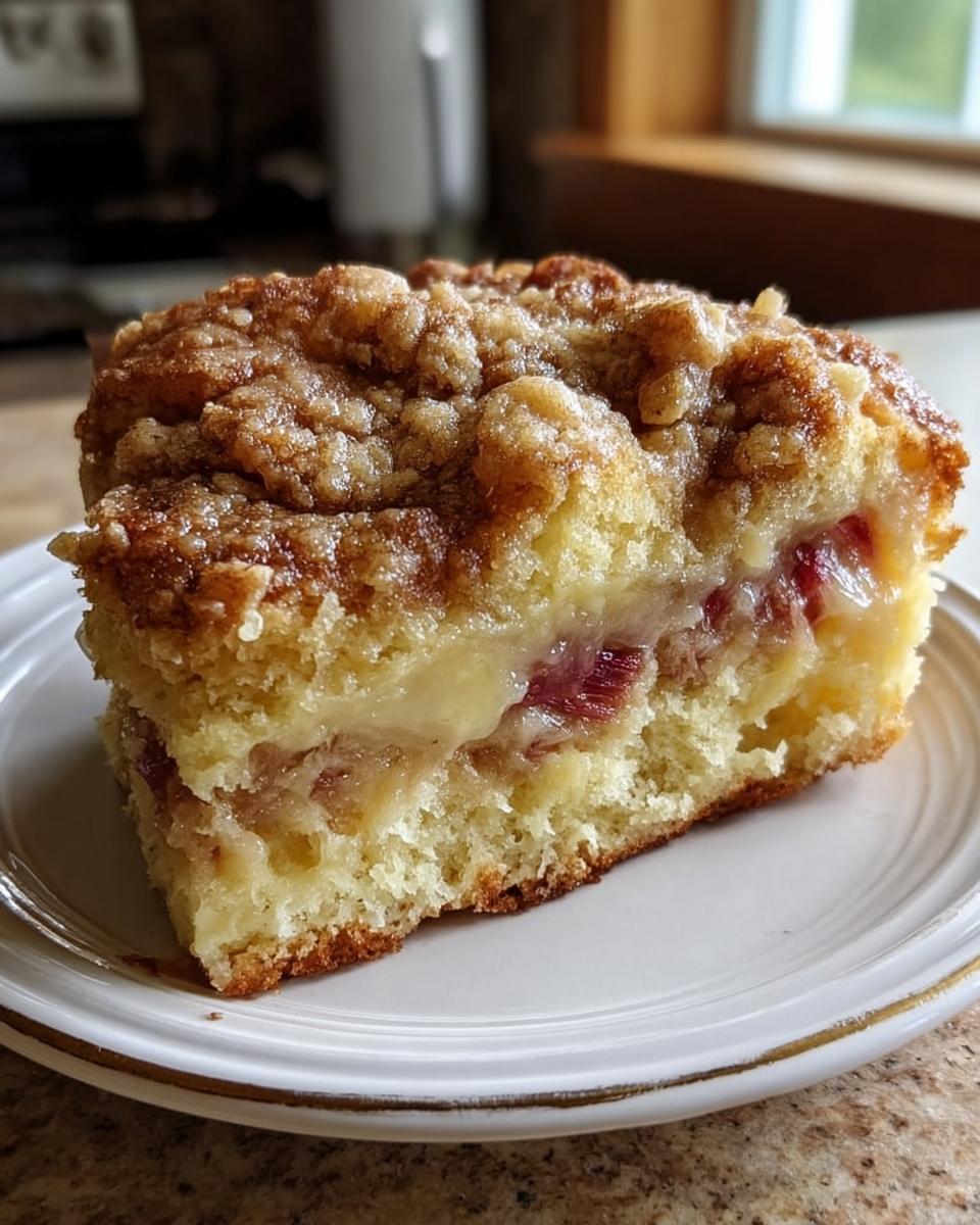 Rhubarb Cream Cheese Breakfast Cake - detail 1