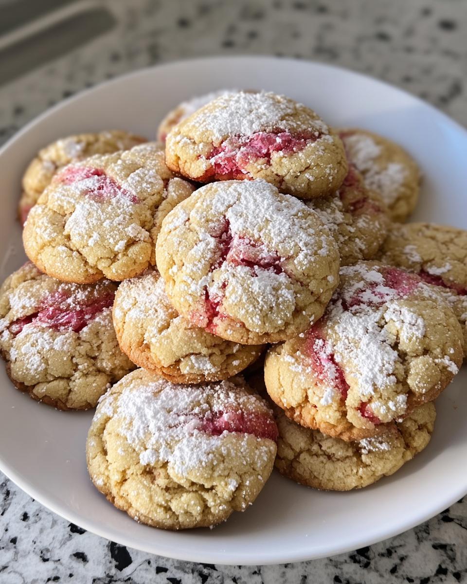 Rhubarb Crinkle Cookies - detail 1