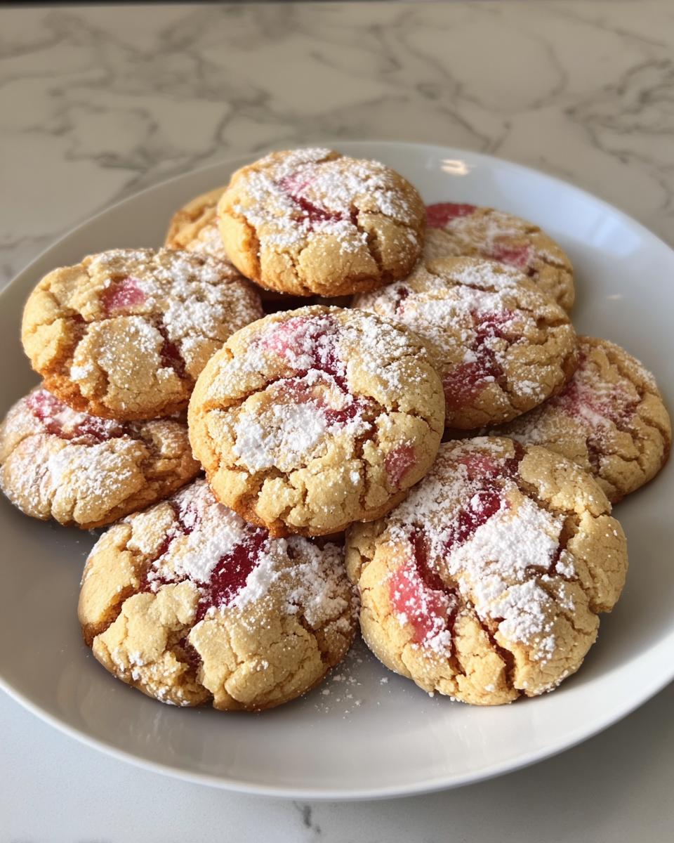 Rhubarb Crinkle Cookies - detail 2