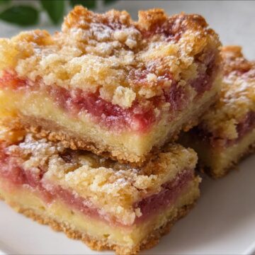 Rhubarb Custard Bars