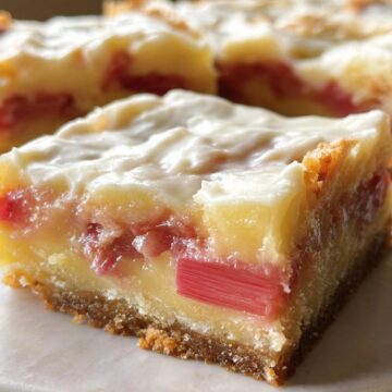 Rhubarb Custard Bars