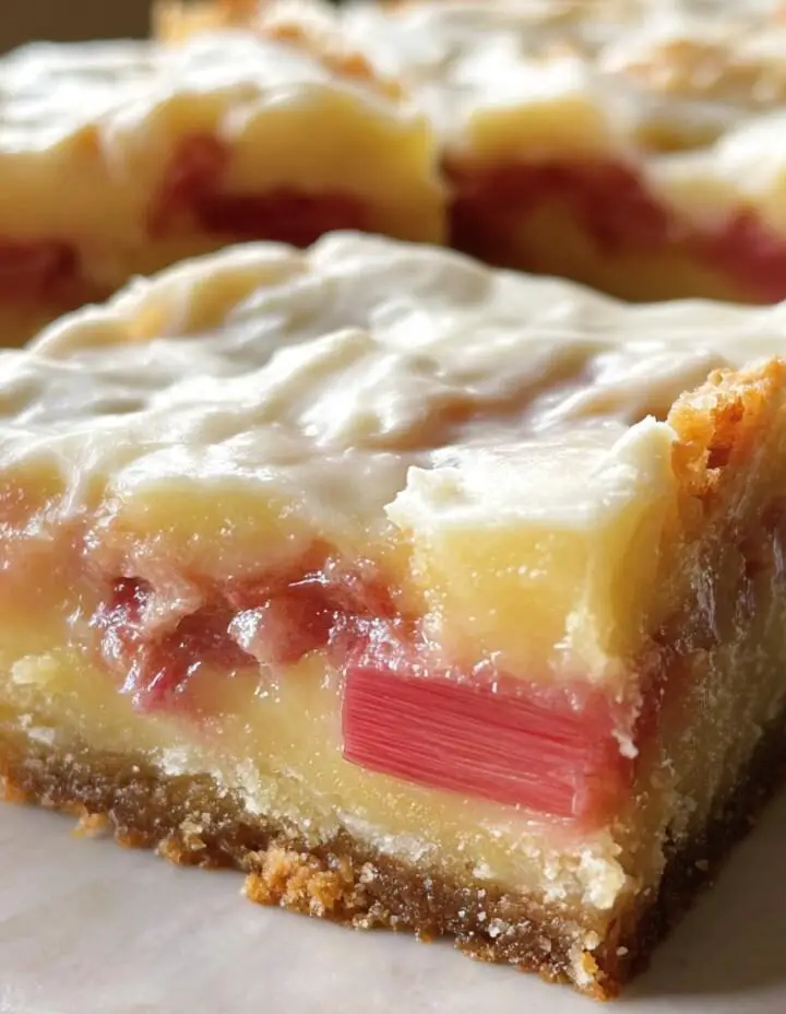 Rhubarb Custard Bars