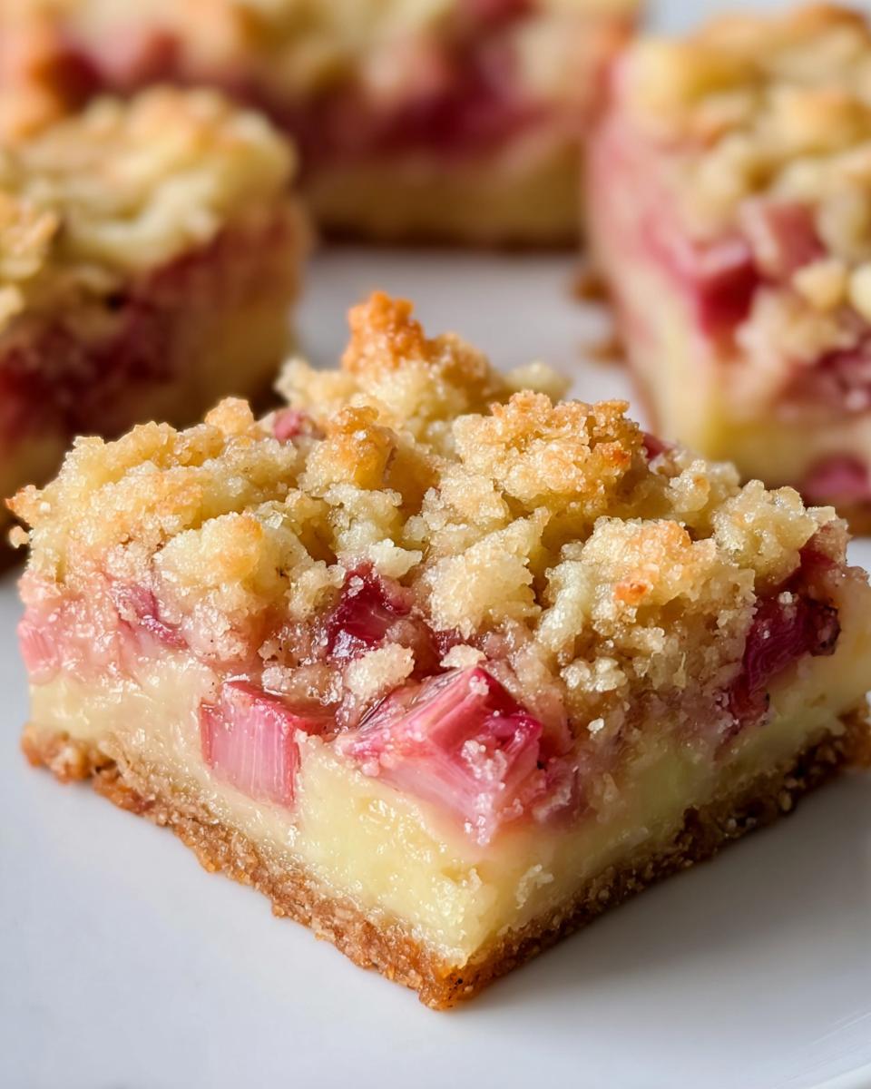 Rhubarb Dream Bars - detail 1