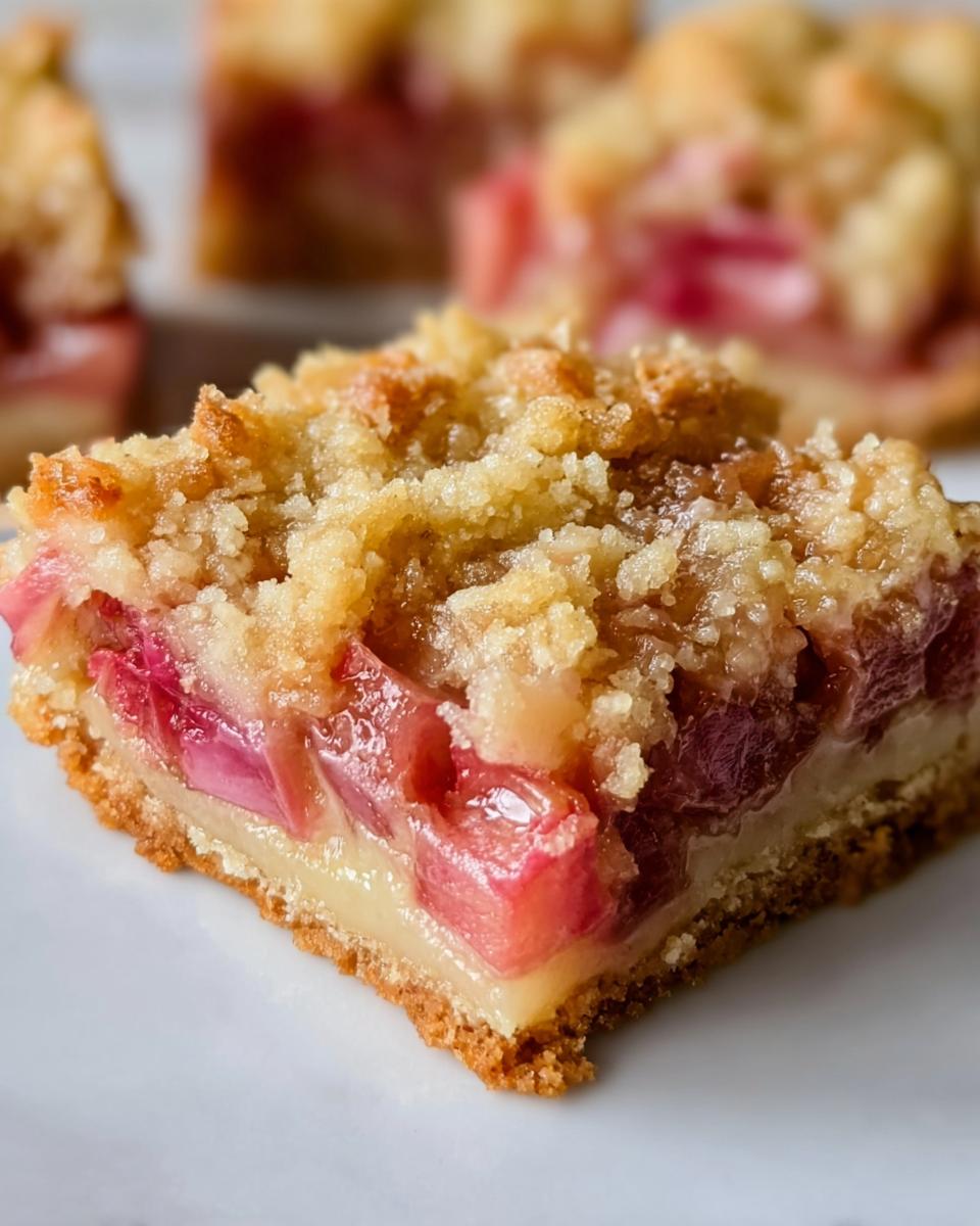 Rhubarb Dream Bars - detail 2