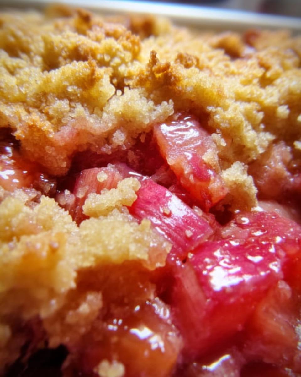 Rhubarb Dump Cake - detail 2
