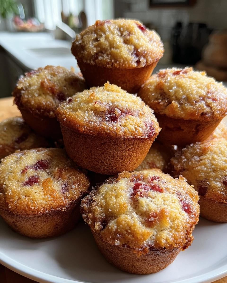 Rhubarb Muffins - detail 1