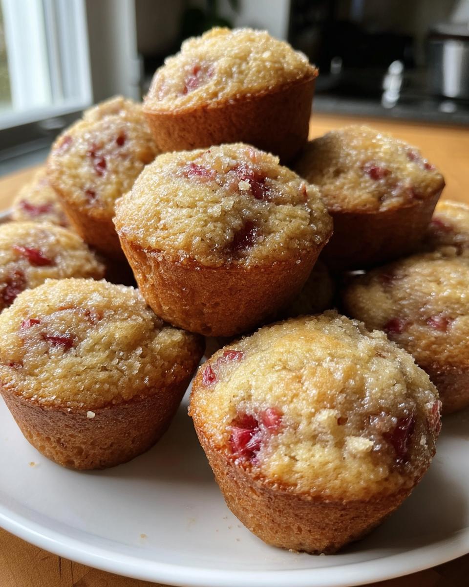 Rhubarb Muffins - detail 2