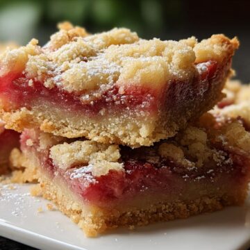 Rhubarb Shortbread Bars