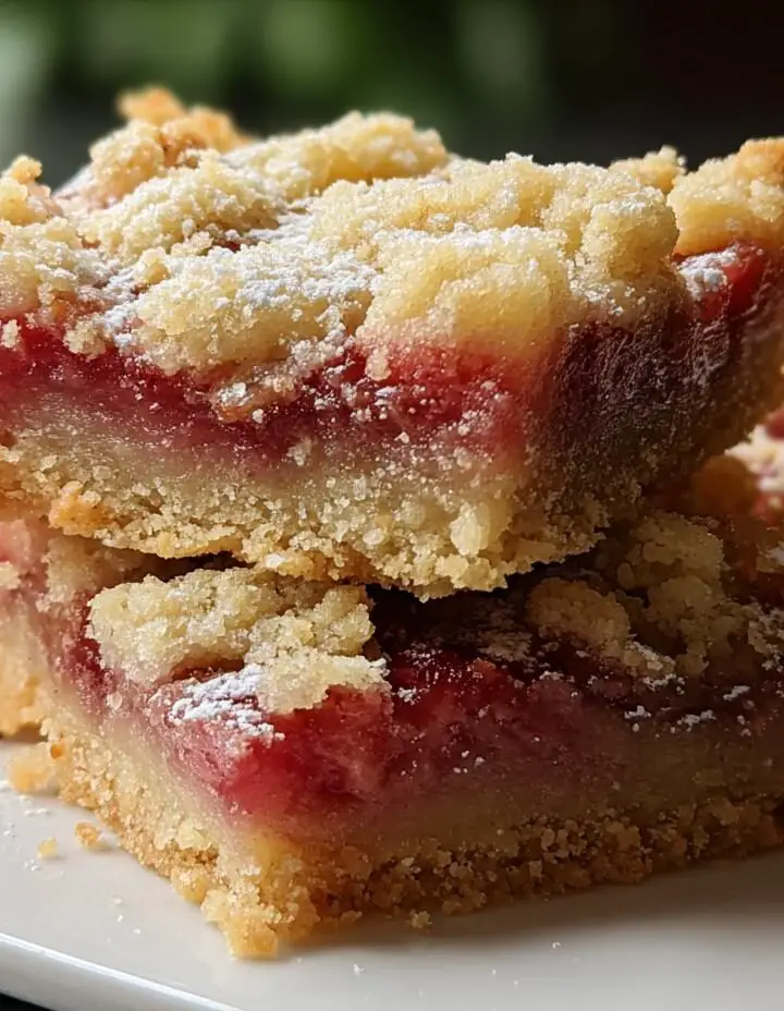 Rhubarb Shortbread Bars