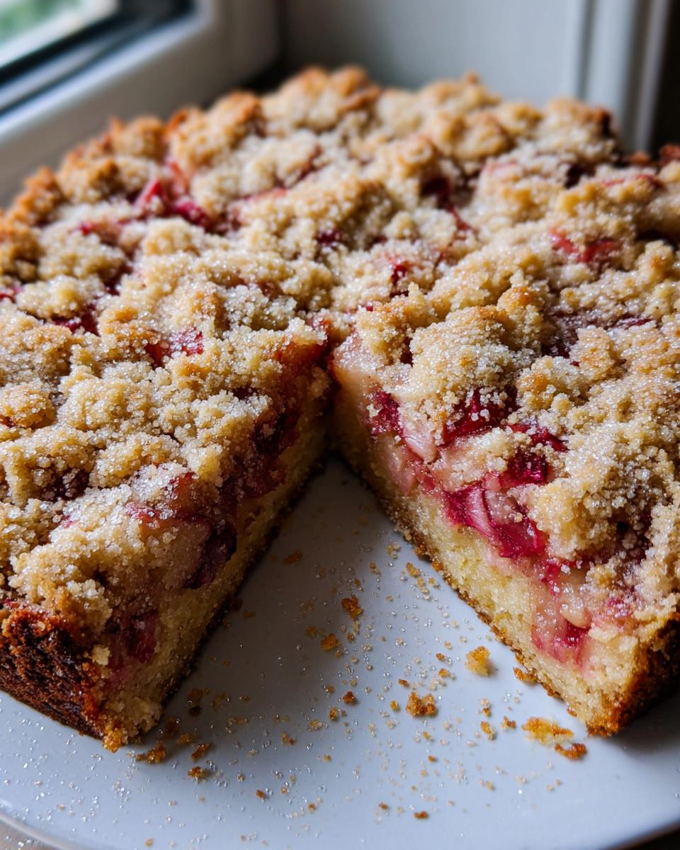 Rhubarb Snacking Cake - detail 2