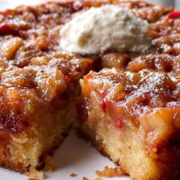 Rhubarb Upside-Down Cake
