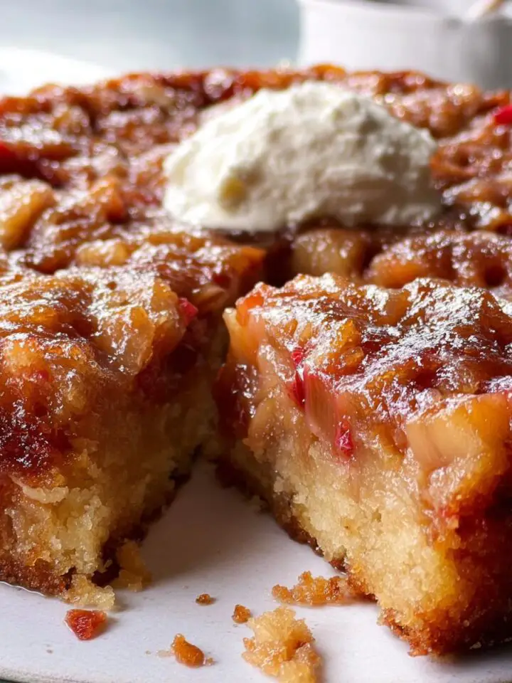 Rhubarb Upside-Down Cake
