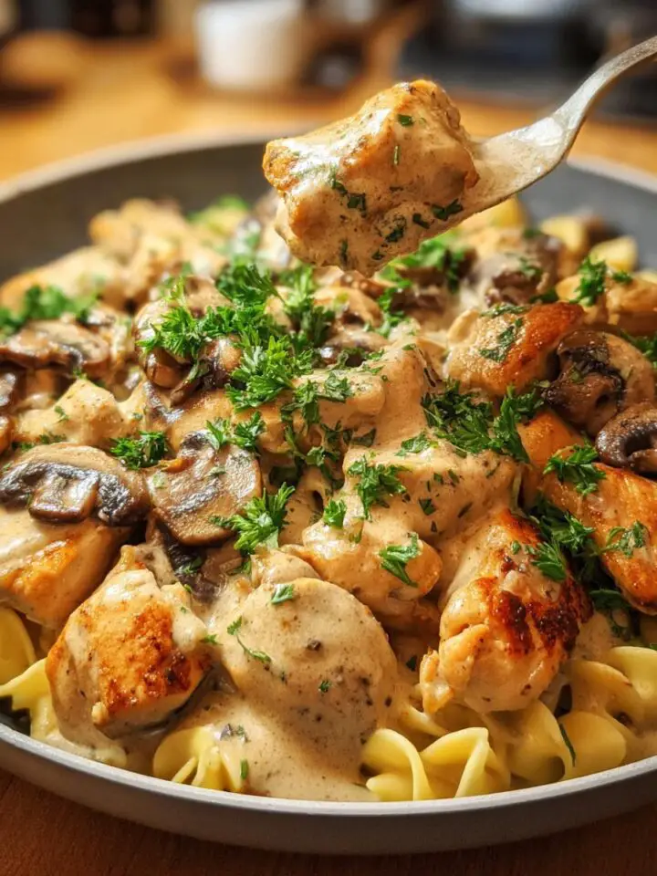 Rich Chicken Stroganoff