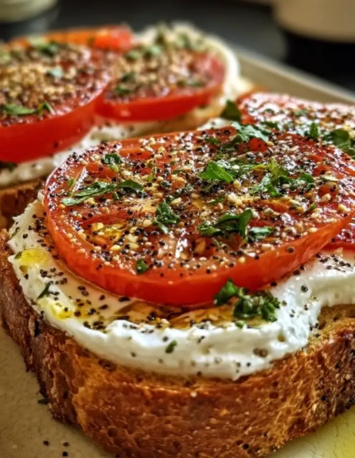 Ricotta & Tomato Sourdough Toast