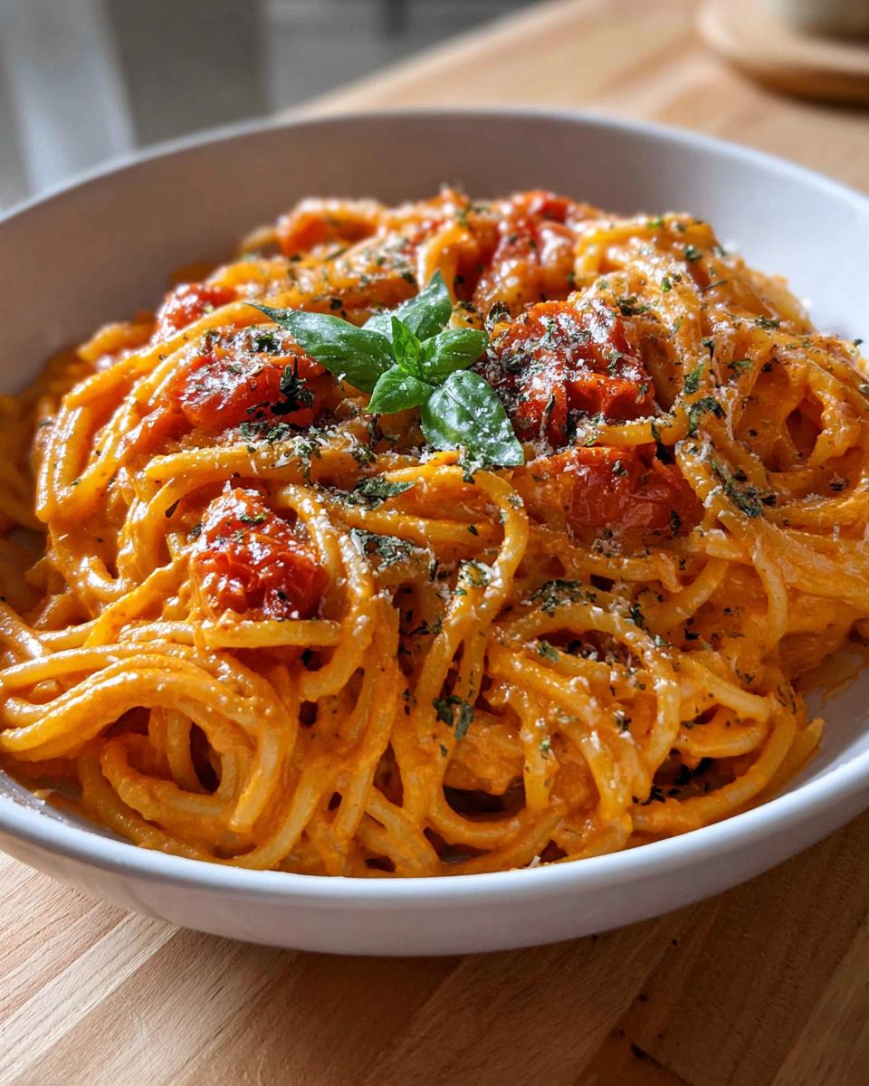 Roasted Red Pepper Pasta - detail 1