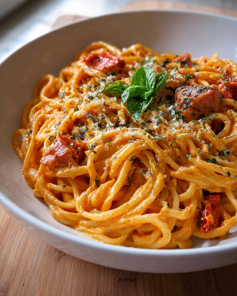 Roasted Red Pepper Pasta - detail 2