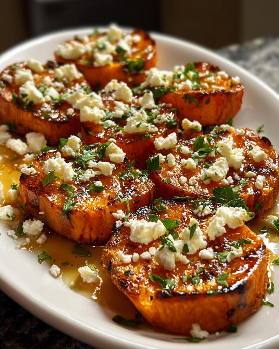 Roasted Sweet Potato Rounds with Honey & Feta - detail 1