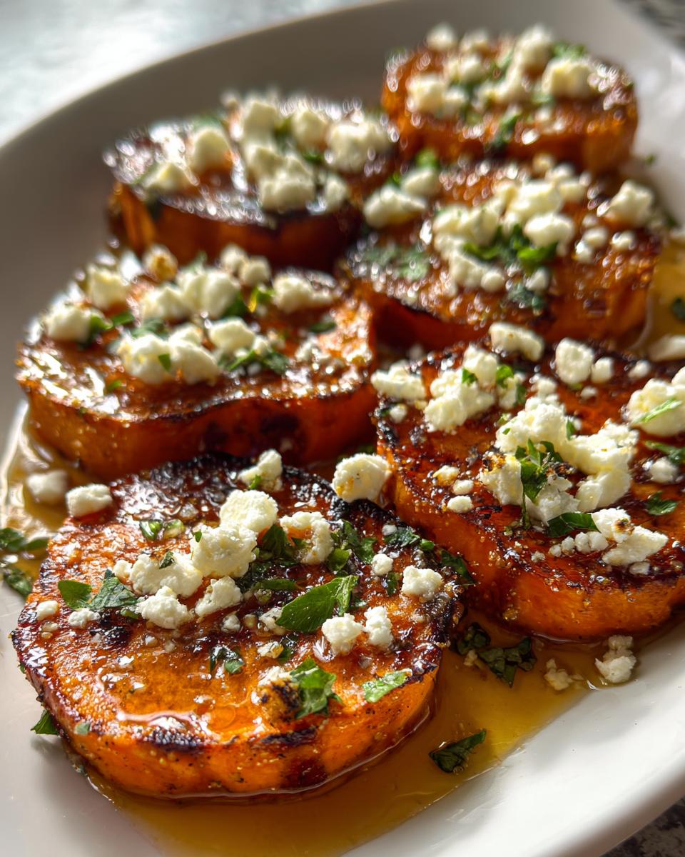 Roasted Sweet Potato Rounds with Honey & Feta - detail 2