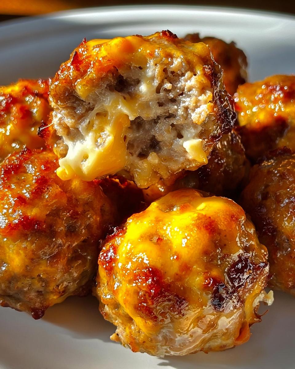 Rotel Cream Cheese Sausage Balls - detail 1