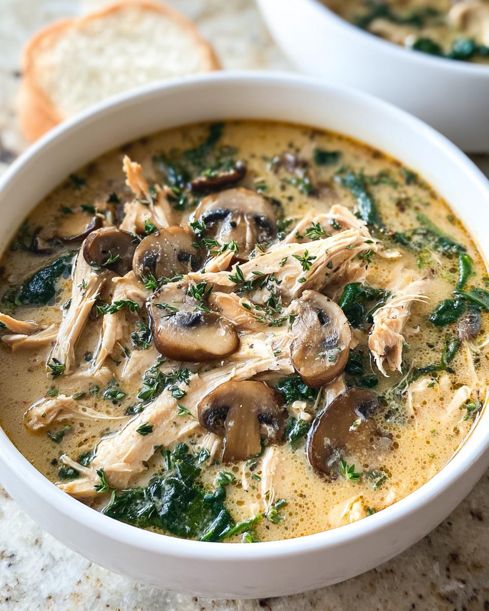 Rotisserie Chicken and Mushroom Soup - detail 2