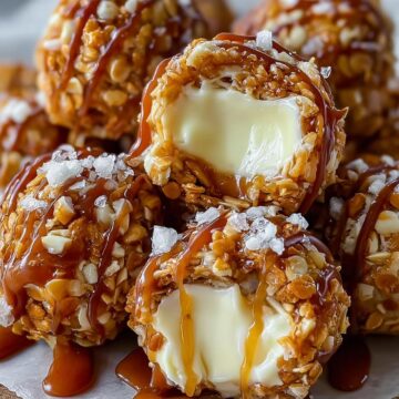 Salted Caramel Pretzel Cheesecake Balls