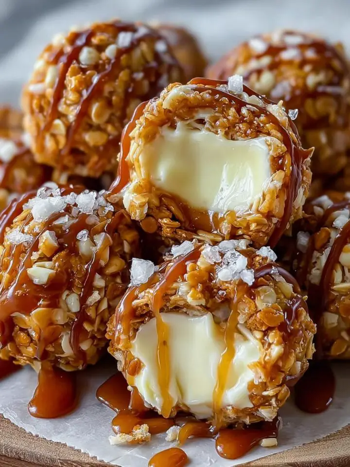 Salted Caramel Pretzel Cheesecake Balls