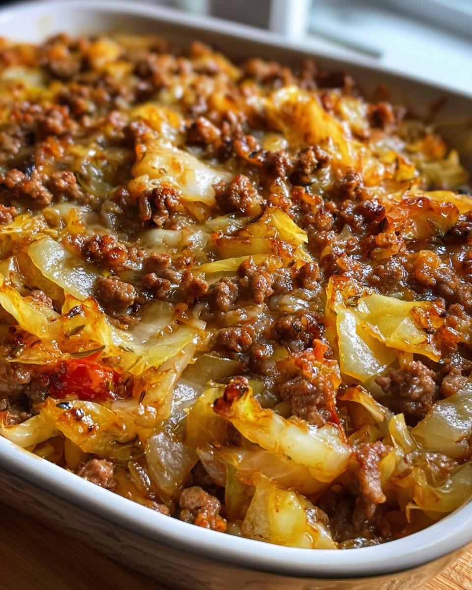 Savory Cabbage Beef Bake - detail 2