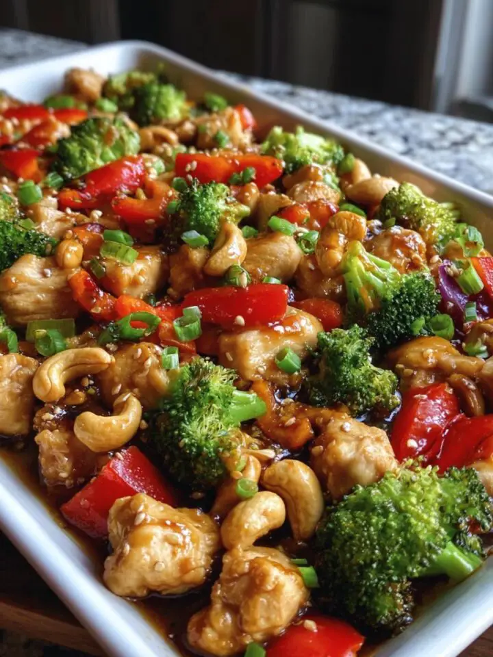 Sheet Pan Cashew Chicken