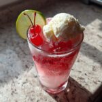 Shirley Temple Ice Cream Float