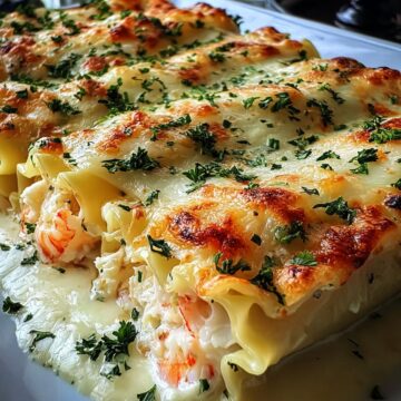 Shrimp & Crab Alfredo Lasagna Roll-Ups