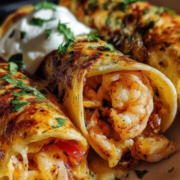 Shrimp-Crab Fajita Roll-Up Bombs