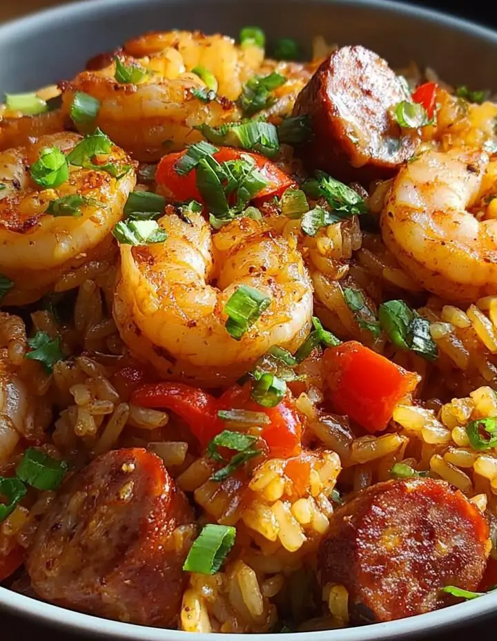 Shrimp Sausage Dirty Rice