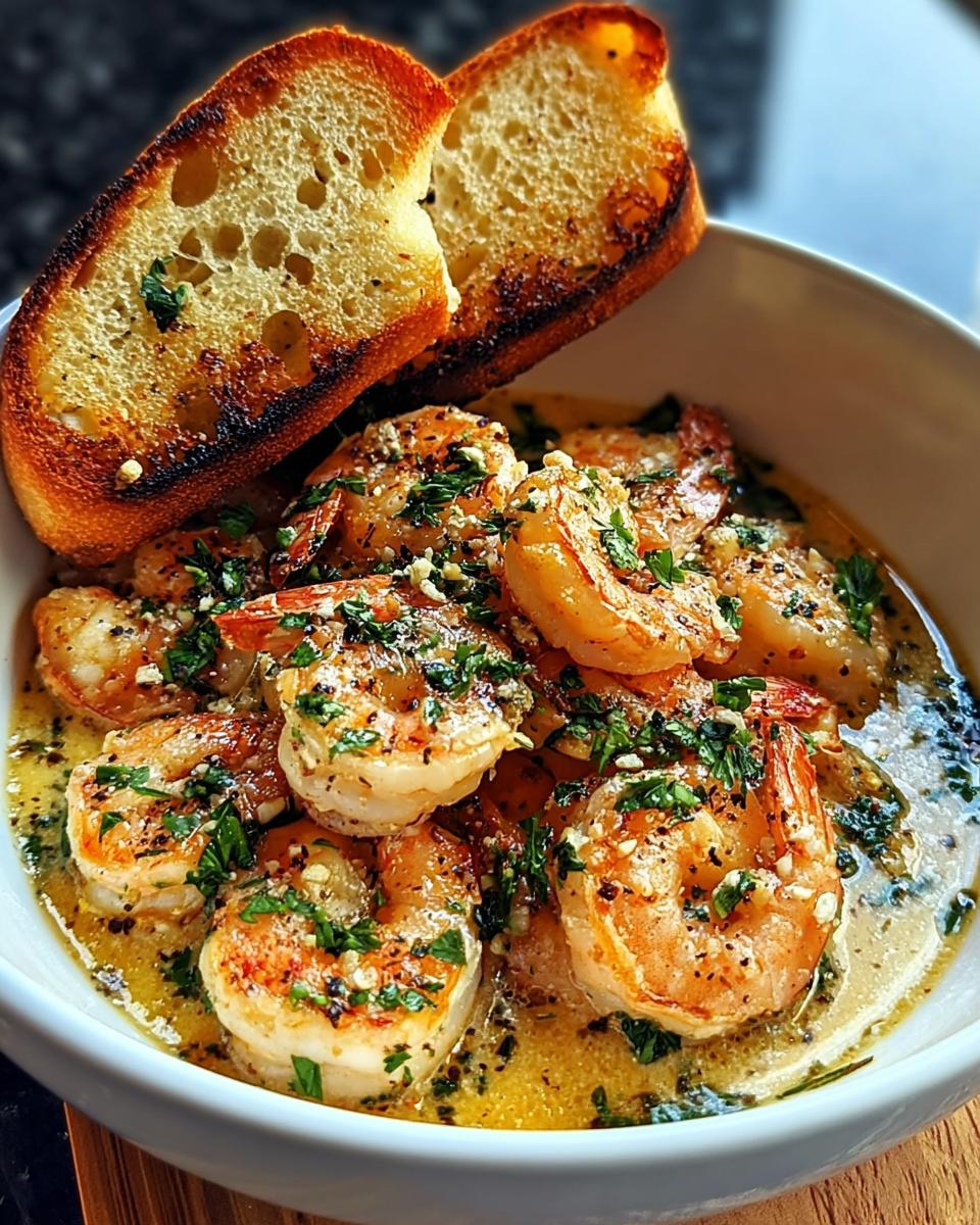 Shrimp Scampi Bowls with Garlic Bread - detail 1