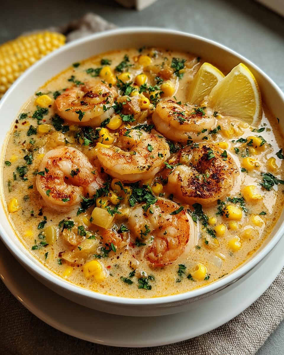 Shrimp and Corn Chowder - detail 2