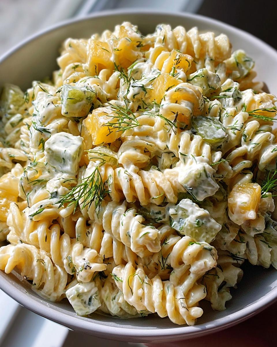 Simple Dill Pickle Pasta Salad - detail 1