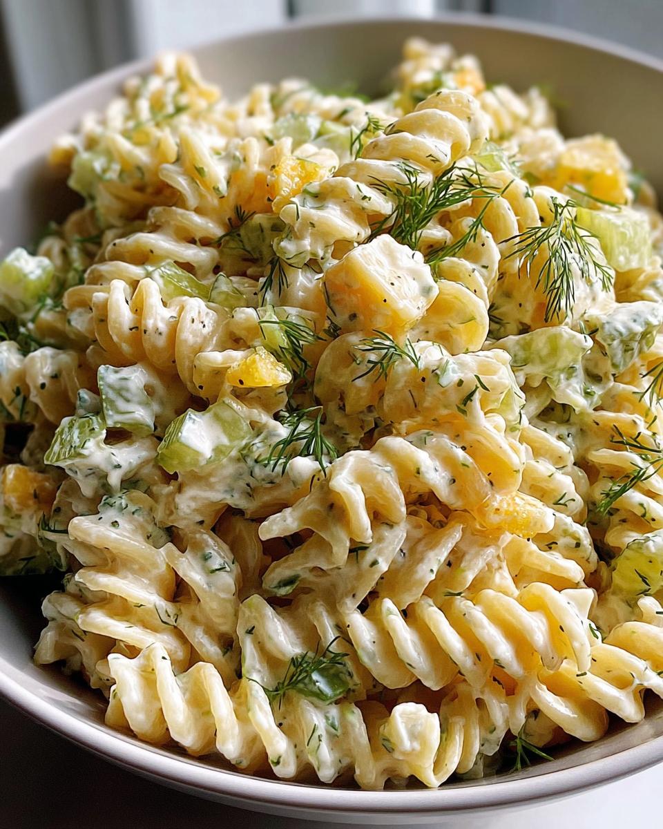 Simple Dill Pickle Pasta Salad - detail 2