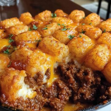 Sloppy Joe Tater Tot Casserole