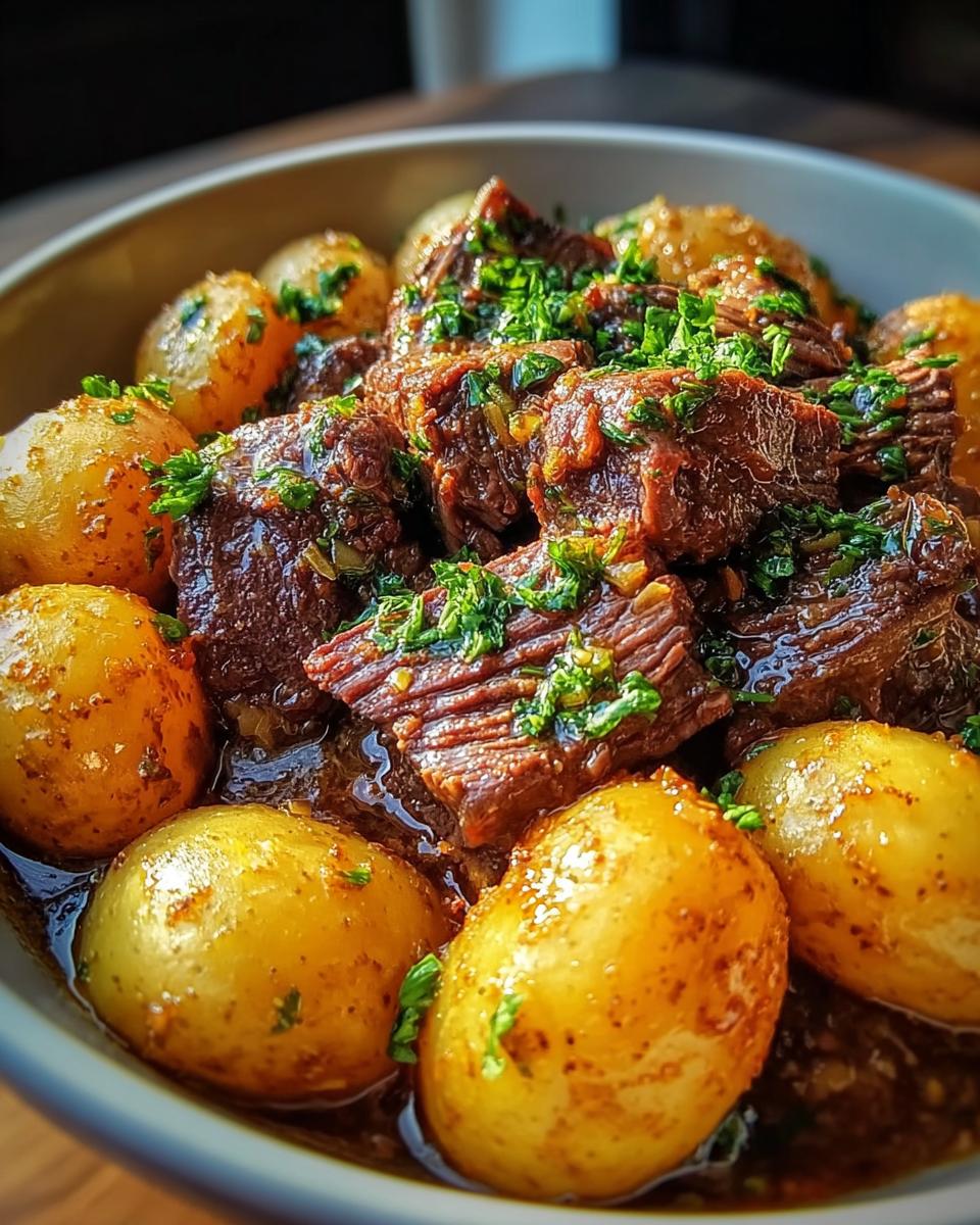 Slow Cooker Garlic Butter Beef - detail 1