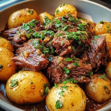 Slow Cooker Garlic Butter Beef