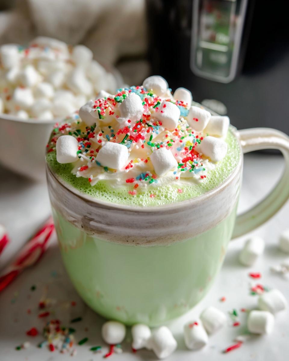 Slow Cooker Grinch Hot Chocolate - detail 1