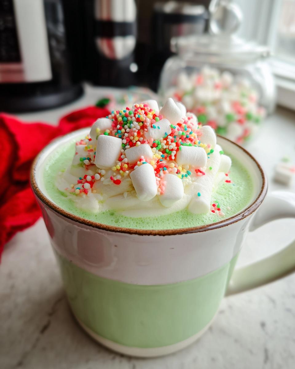 Slow Cooker Grinch Hot Chocolate - detail 2
